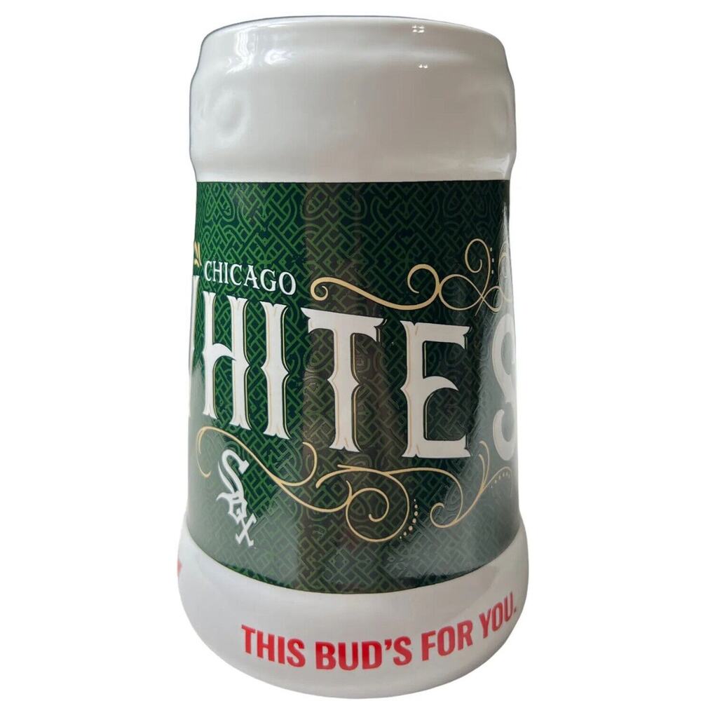 Chicago Sox St. Patrick’s Day MLB Stein Ceramic SGA 10/1/21 28 Oz Numbered Bud